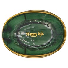 E.dot 輕奢瀝水肥皂架 肥皂盤, 透綠色, 1個