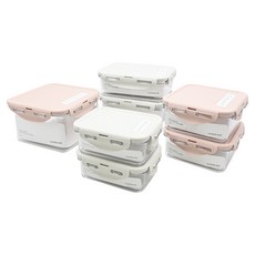 LocknLock 樂扣樂扣 Tritan純淨輕透保鮮盒7件組, 1組, 350ml 2個 + 750ml 2個 + 600ml 2個 + 1300ml 1個
