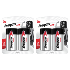 에너자이저 알카라인 맥스 D형 건전지, 2개입, 2개