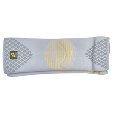 BRACOO 奔酷 半月型軟墊支撐透氣套筒護膝 KS91, 灰色, 1雙