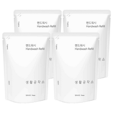 Saengong 生活工作所 洗手乳補充包 綠葡萄香, 400ml, 4包