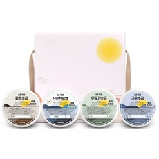 Dansim禮盒3歲綠茶鹽+海鹽+辣木鹽+烤鹽禮盒, 1組