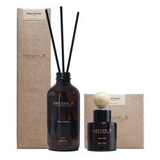 Boedam Nature 蜜蜂擴香器空氣清新劑室內雨花園 200ml+汽車松林 50ml 套組, 雨花園（室內使用）、松林（車輛使用）, 1組