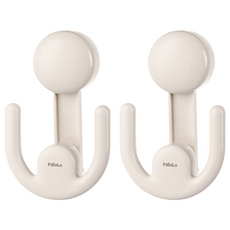 FaSoLa 吸盤式伸縮鞋架2入組 2組, 白色