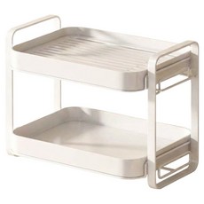 拍平方 輕奢瀝水杯架 珍珠白 瀝乾置放, 2層, 1個