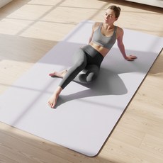 아리프 TPE 자이언트 요가매트, 라이트 퍼플, 1개