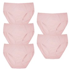 Muttimama 女款棉質彈力內褲 5件組, 獨立粉紅色