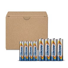 로케트 알카라인 AA 4p + AAA 4p 건전지 세트, 8개입, 1세트