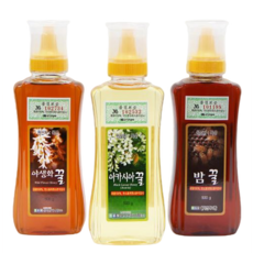 雪嶽山蜂蜜農場 蜂蜜3種(洋槐蜜 500g + 野花蜜 500g + 栗子蜜 500g), 1.5kg, 1套