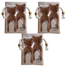 Teruwa U型貓設計刮痧按摩梳, 單一顏色, 6個