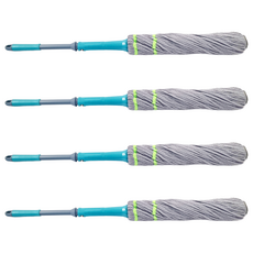 UdiLife 優的生活大師 百研 不沾手旋轉拖把 洗脫一步完成 旋轉擰水 懸掛吊孔, 82~132cm, 4支