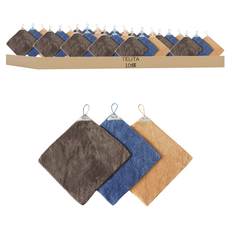 TELITA 日本大和抗菌防臭超細纖維吸水擦拭巾 TA9601 混和顏色, 10條