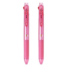 PILOT 百樂 2色按鍵摩擦筆 0.38mm, 淺粉色, 2支