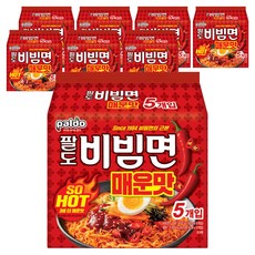 팔도비빔면 매운맛 130g, 40개