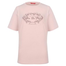 Crocodile Ladies 女款印花圓領短袖T恤 CLCMTS901