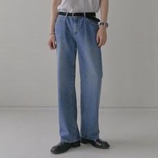 MILLIONCOR 男士蓋帶寬寬鬆直筒牛仔 CONA 1012