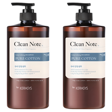 케라시스 클린노트 샴푸 퓨어 코튼향, 1L, 2개