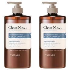 KERASYS Clean Note Pure Treatment 棉香, 1L, 2個