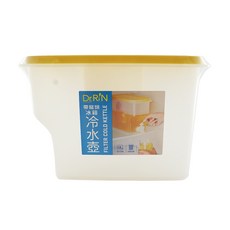 Dr. RIN 帶龍頭冰箱冷水壺 27.8*11.9*17.8cm, 黃色, 3.8L, 1個