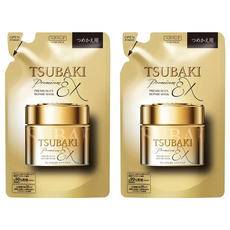 TSUBAKI 思波綺 金耀瞬護髮膜EX補充包, 150g, 2包