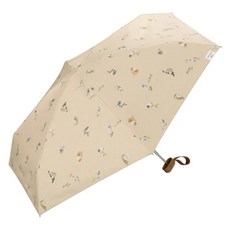 Wpc 沖昌之貓咪花朵遮陽傘 米黃貪吃貓 抗UV遮光 輕量便攜, 1支