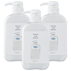 What a skin. 弱鹼性泡沫洗面乳, 500g, 3個