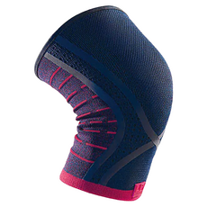 LP X精準分級加壓高彈羽球膝護套 G-B75XT-DB-S 運動護膝, 藍色 + 紅色, 1個