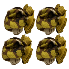 J&N 日式印花純棉椅腳套 16個 100%棉, 6 x 6, 綠色, 1組