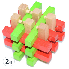 JS 레인보우 소마큐브 BX067, 혼합 색상, 2개