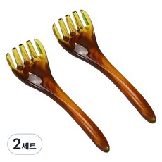 머니풀 두피 바디 페이스 괄사 마사지 2p, MF브라운, 2세트