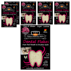 QCHEFS 黑科技潔牙粉 (貓用) 德國原產, 起司, 80g, 6包