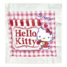 MARUSHIN 丸真 3入毛巾附罐 毛巾 30 x 30cm 罐 11 x 5cm, Hello Kitty, 1組