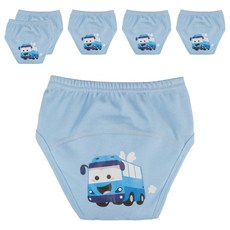 아가짱 유아용 프랜들리 배변훈련팬티, 파란색(버스), 6개
