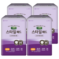 Depend 利清爽 女性用時尚竹炭護墊, 24入, 4個, 中型