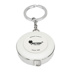 Bacogel 攜帶式迷你鑰匙圈捲尺 白色, 1個, 150cm