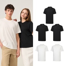 FOREVER 21 男士All Day高密度棉質短袖內搭T恤 5件組