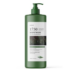 merhent 茶樹迷迭香沐浴露 法式薰衣草味, 1500毫升, 1個