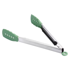 SHCJ 生活采家 304不鏽鋼矽膠食物夾 2入組 - 耐熱易洗, 1組