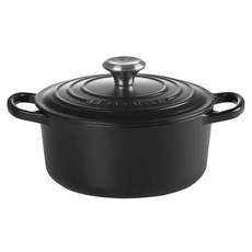 LE CREUSET 鋼頭圓鐵鍋, 20cm, 沉靜黑, 1個