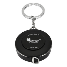 AKTION 鑰匙圈式便攜迷你捲尺 黑色, 1個