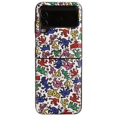 KEITH.HARING Skinu 門型緩衝鉸鏈保護可收納2張卡片手機殼