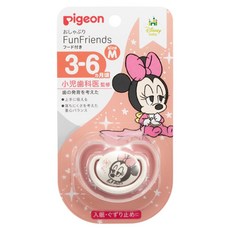 pigeon 貝親 Funfriends 繽紛系列 安撫奶嘴, 米妮版, M(3~6個月), 1個