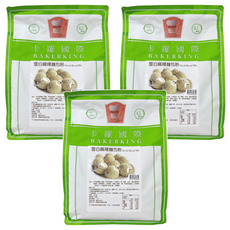 Bakerking 卡羅 雪白麻糬麵包粉 Mochi Bread Mix, 2kg, 3袋