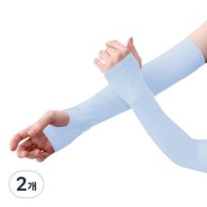 순잠 냉감 팔토시 손등형 2p, 블루, 2개