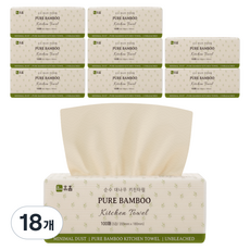 HueHome 純竹廚房紙巾, 18個, 100入