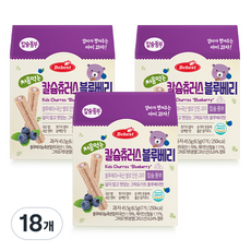 베베스트 처음먹는 칼슘 츄러스, 블루베리맛, 45.5g, 18개