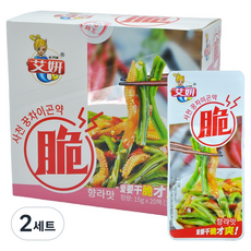 AIYAN 아싹 아싹 향라맛 꿍차이 곤약 15g x 20p 세트, 2세트