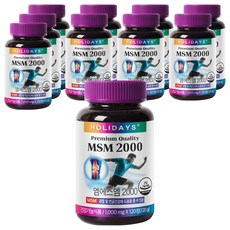 HOLIDAYS MSM 2000, 120錠, 7個