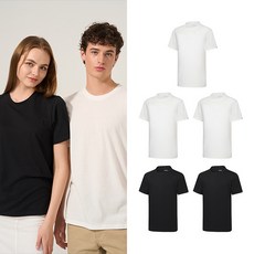 FOREVER 21 男士All Day高密度棉質短袖內搭T恤 5件組