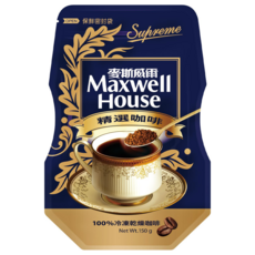 麥斯威爾精選咖啡環保包, 100%冷凍乾燥咖啡，速溶提神, 150g, 1包